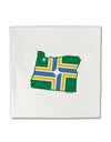 Portland Oregon Flag Micro Fleece 14&#x22;x14&#x22; Pillow Sham-Pillow Sham-TooLoud-White-Davson Sales
