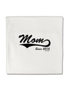 Mom Since (Your Year) Design Micro Fleece 14&#x22;x14&#x22; Pillow Sham by TooLoud-Pillow Sham-TooLoud-White-Davson Sales