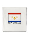 New Orleans Louisiana Flag Text Micro Fleece 14&#x22;x14&#x22; Pillow Sham-Pillow Sham-TooLoud-White-Davson Sales