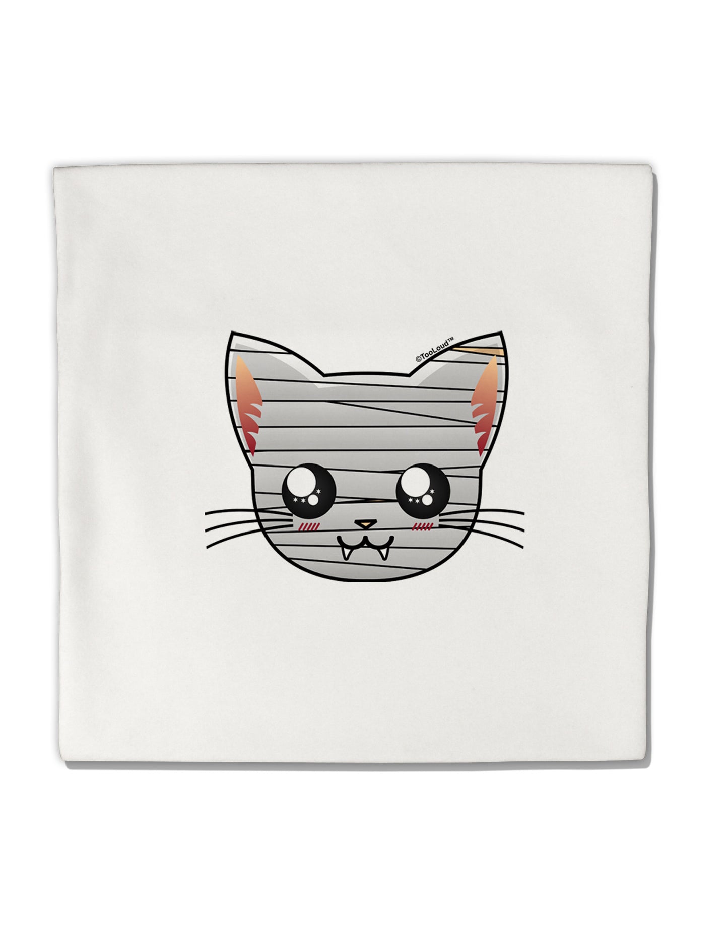 Mummy Kitty Micro Fleece 14"x14" Pillow Sham by TooLoud-Pillow Sham-TooLoud-White-Davson Sales