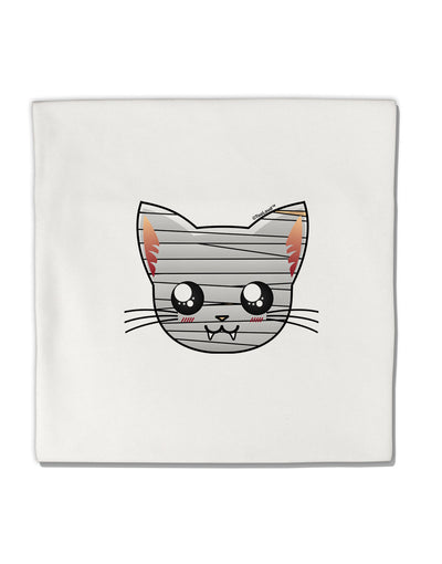 Mummy Kitty Micro Fleece 14&#x22;x14&#x22; Pillow Sham by TooLoud-Pillow Sham-TooLoud-White-Davson Sales