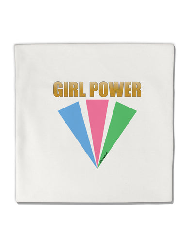 Girl Power Stripes Micro Fleece 14&#x22;x14&#x22; Pillow Sham by TooLoud-Pillow Sham-TooLoud-White-Davson Sales