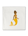 Mermaid Design - Yellow Micro Fleece 14&#x22;x14&#x22; Pillow Sham-Pillow Sham-TooLoud-White-Davson Sales