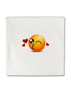 Kissy Face Emoji Micro Fleece 14&#x22;x14&#x22; Pillow Sham-Pillow Sham-TooLoud-White-Davson Sales