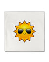 Sun With Sunglasses Micro Fleece 14&#x22;x14&#x22; Pillow Sham by TooLoud-Pillow Sham-TooLoud-White-Davson Sales