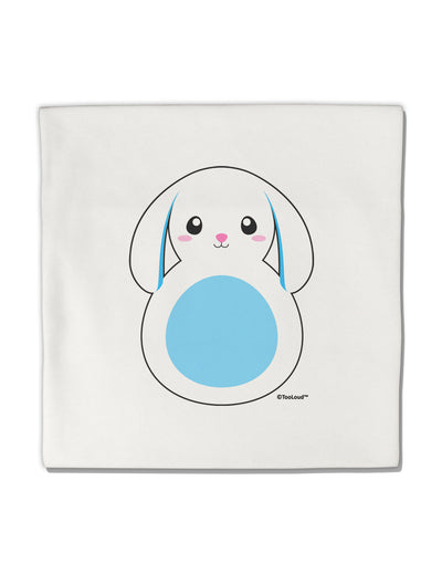 Cute Bunny with Floppy Ears - Blue Micro Fleece 14&#x22;x14&#x22; Pillow Sham by TooLoud-Pillow Sham-TooLoud-White-Davson Sales