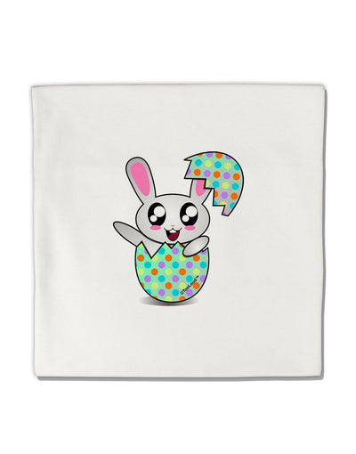 Bunny Hatching From Egg Micro Fleece 14&#x22;x14&#x22; Pillow Sham-Pillow Sham-TooLoud-White-Davson Sales