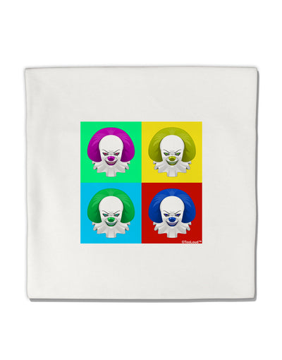 Clown Face Pop Art 2 Micro Fleece 14&#x22;x14&#x22; Pillow Sham-Pillow Sham-TooLoud-White-Davson Sales