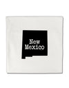 New Mexico - United States Shape Micro Fleece 14&#x22;x14&#x22; Pillow Sham by TooLoud-Pillow Sham-TooLoud-White-Davson Sales