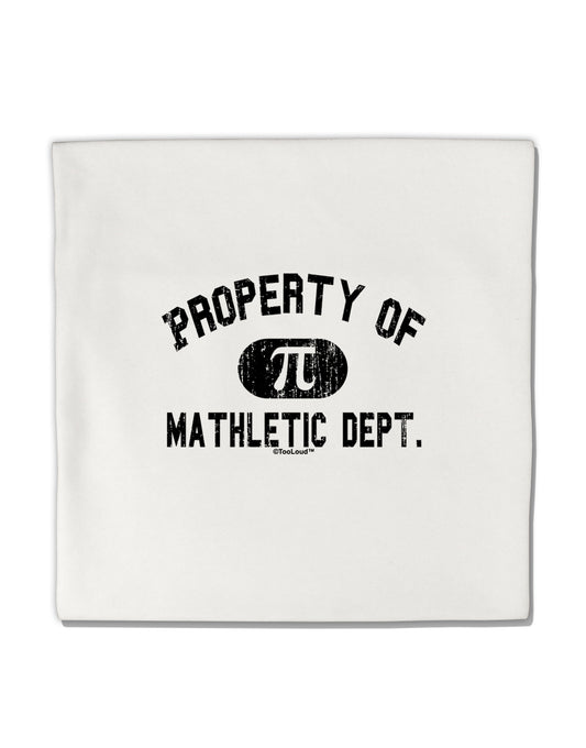 Mathletic Department Distressed Micro Fleece 14&#x22;x14&#x22; Pillow Sham by TooLoud-Pillow Sham-TooLoud-White-Davson Sales