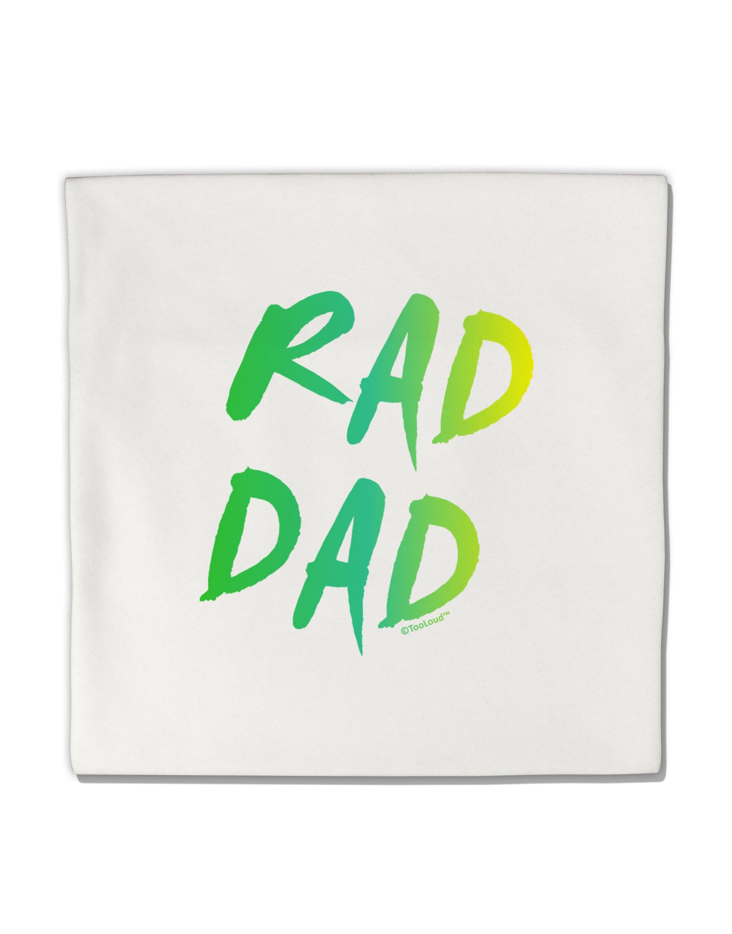 Rad Dad Design - 80s Neon Micro Fleece 14"x14" Pillow Sham-Pillow Sham-TooLoud-White-Davson Sales