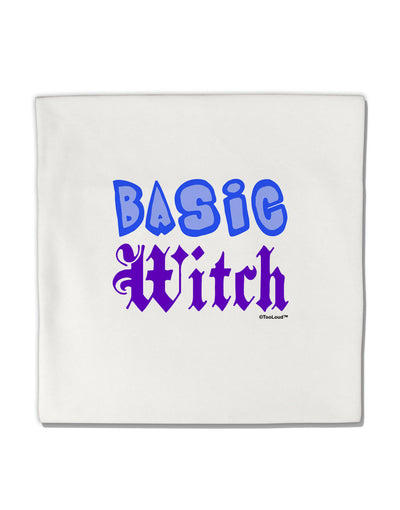 Basic Witch Color Blue Micro Fleece 14&#x22;x14&#x22; Pillow Sham-Pillow Sham-TooLoud-White-Davson Sales