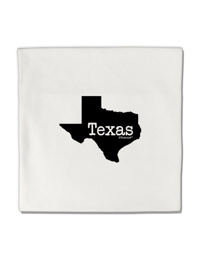 Texas - United States Shape Micro Fleece 14&#x22;x14&#x22; Pillow Sham by TooLoud-Pillow Sham-TooLoud-White-Davson Sales