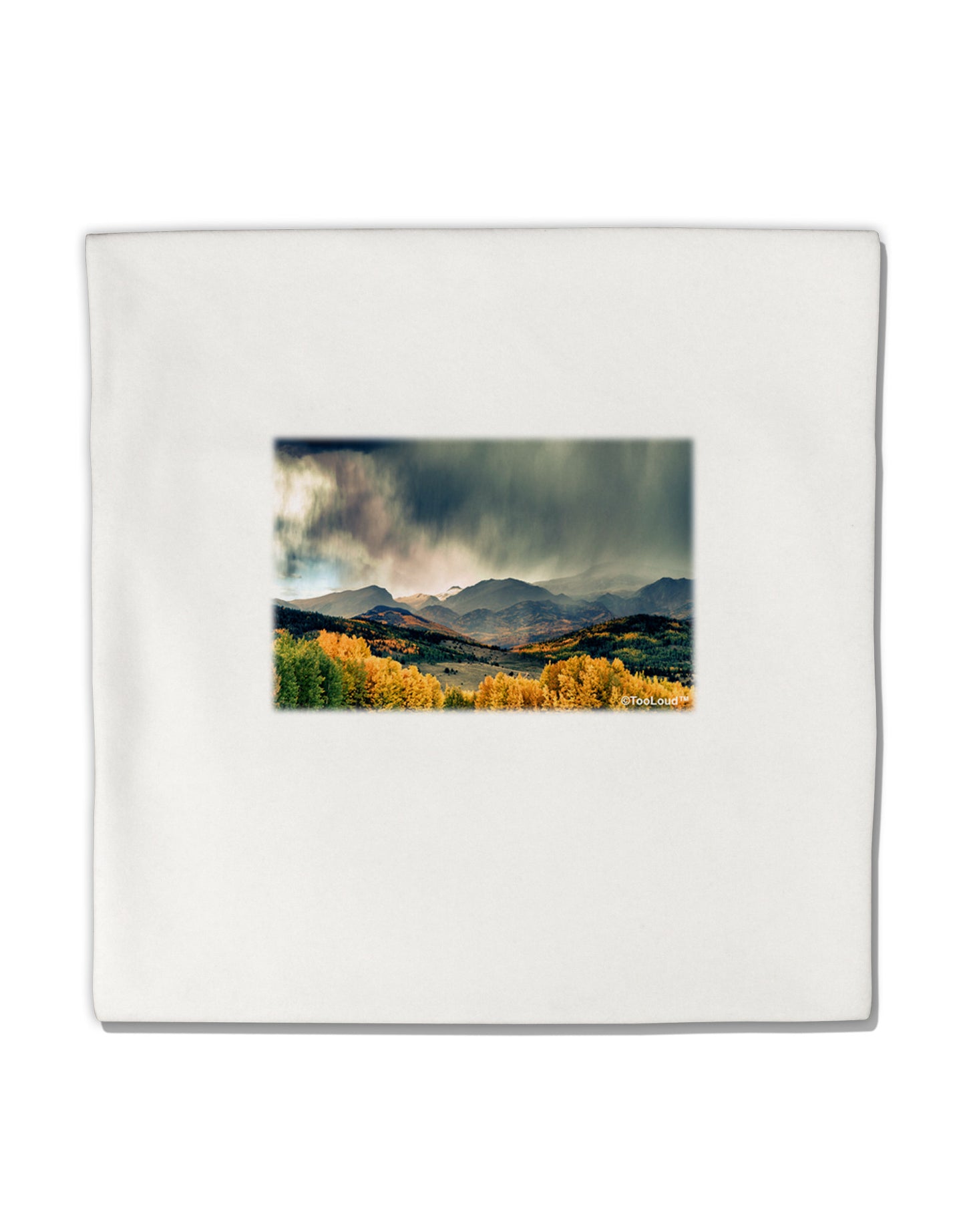 Colorado Mountain Scene Photo Micro Fleece 14&#x22;x14&#x22; Pillow Sham-Pillow Sham-TooLoud-White-Davson Sales