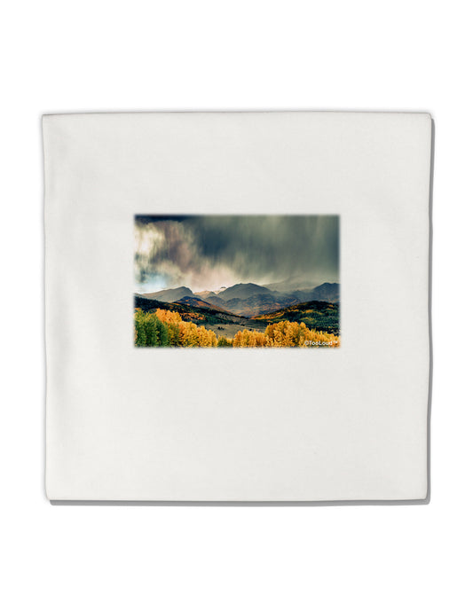 Colorado Mountain Scene Photo Micro Fleece 14&#x22;x14&#x22; Pillow Sham-Pillow Sham-TooLoud-White-Davson Sales