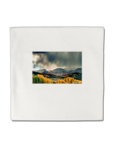 Colorado Mountain Scene Photo Micro Fleece 14&#x22;x14&#x22; Pillow Sham-Pillow Sham-TooLoud-White-Davson Sales