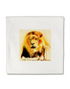 Lion Watercolor 4 Micro Fleece 14&#x22;x14&#x22; Pillow Sham-Pillow Sham-TooLoud-White-Davson Sales