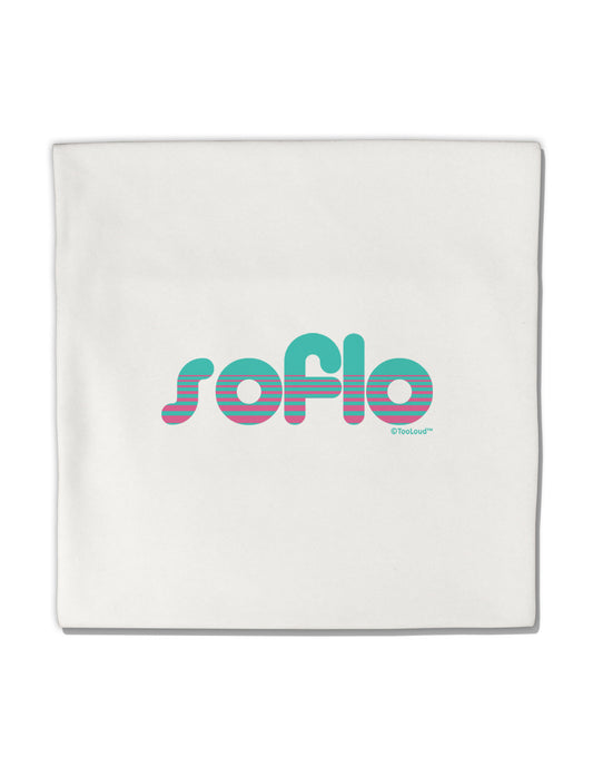 SoFlo - South Beach Style Design Micro Fleece 14"x14" Pillow Sham by TooLoud-Pillow Sham-TooLoud-White-Davson Sales