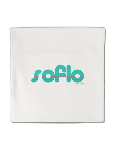 SoFlo - South Beach Style Design Micro Fleece 14&#x22;x14&#x22; Pillow Sham by TooLoud-Pillow Sham-TooLoud-White-Davson Sales