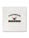 I'd Rather Be Bowling Micro Fleece 14&#x22;x14&#x22; Pillow Sham-Pillow Sham-TooLoud-White-Davson Sales