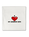 I Heart My Awesome Wife Micro Fleece 14&#x22;x14&#x22; Pillow Sham by TooLoud-TooLoud-White-Davson Sales