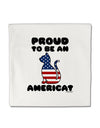 Proud to Be an Americat Micro Fleece 14&#x22;x14&#x22; Pillow Sham by TooLoud-Pillow Sham-TooLoud-White-Davson Sales