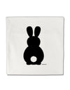 Cute Bunny Silhouette with Tail Micro Fleece 14&#x22;x14&#x22; Pillow Sham by TooLoud-Pillow Sham-TooLoud-White-Davson Sales