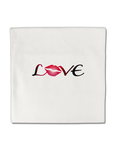 Love Kiss Micro Fleece 14&#x22;x14&#x22; Pillow Sham-Pillow Sham-TooLoud-White-Davson Sales