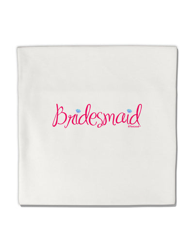 Bridesmaid Design - Diamonds - Color Micro Fleece 14&#x22;x14&#x22; Pillow Sham-Pillow Sham-TooLoud-White-Davson Sales