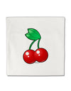 Cherries Micro Fleece 14&#x22;x14&#x22; Pillow Sham-Pillow Sham-TooLoud-White-Davson Sales