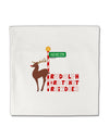 Rudolf Ratchet Reindeer Color Text Micro Fleece 14&#x22;x14&#x22; Pillow Sham-Pillow Sham-TooLoud-White-Davson Sales