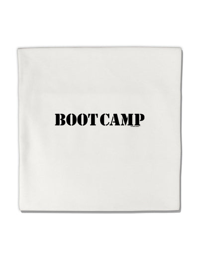 Bootcamp Military Text Micro Fleece 14&#x22;x14&#x22; Pillow Sham-Pillow Sham-TooLoud-White-Davson Sales