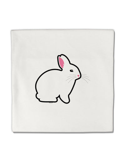 Cute Bunny Rabbit Easter Micro Fleece 14&#x22;x14&#x22; Pillow Sham-Pillow Sham-TooLoud-White-Davson Sales