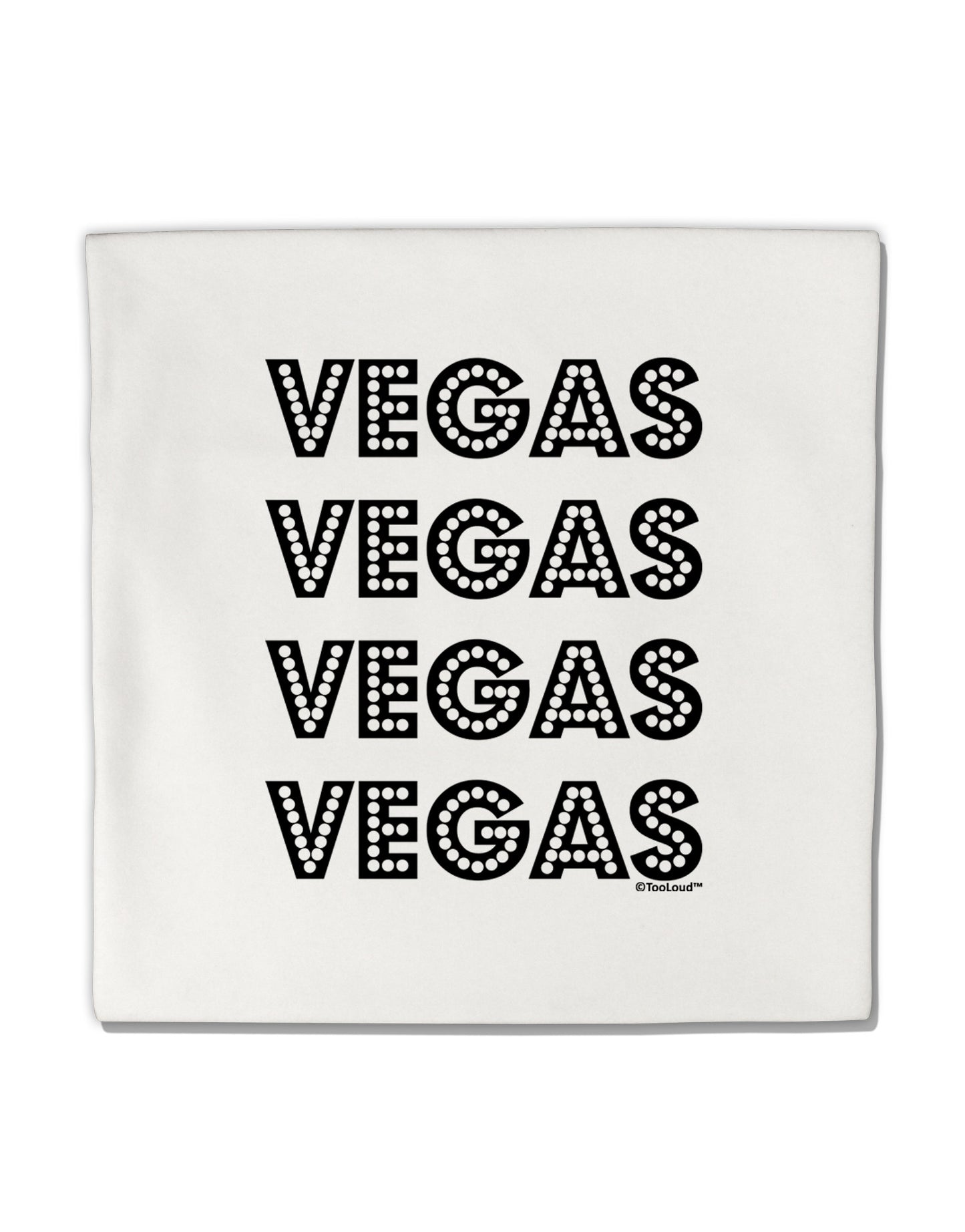Vegas - Vegas Style Show Lights Micro Fleece 14"x14" Pillow Sham by TooLoud-Pillow Sham-TooLoud-White-Davson Sales