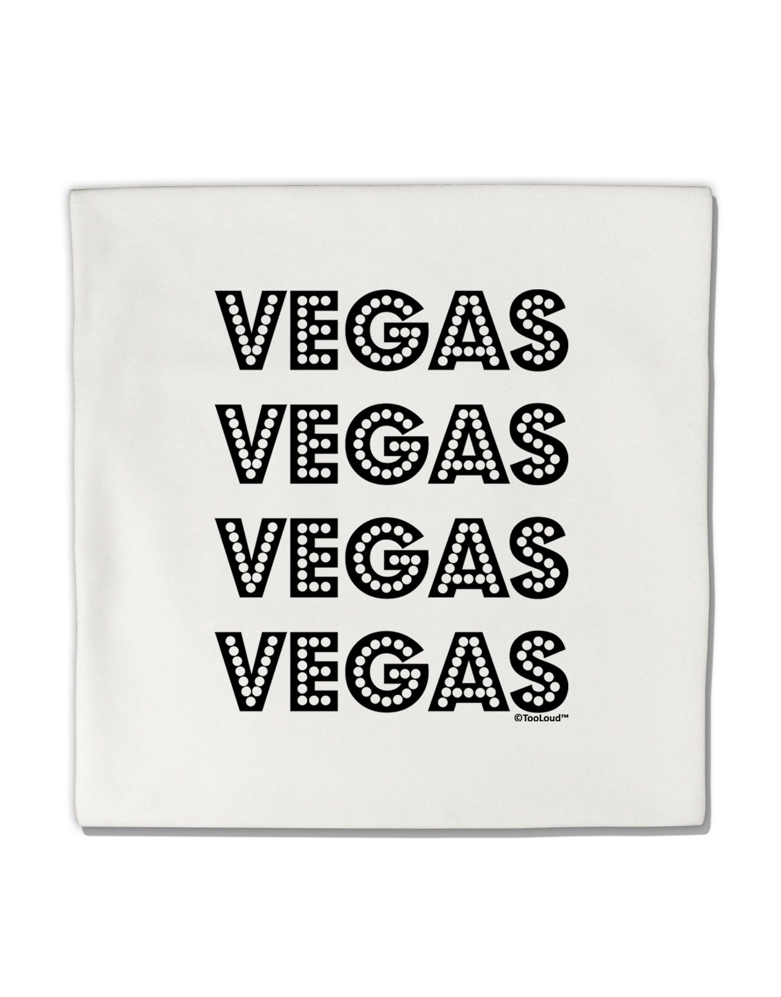 Vegas - Vegas Style Show Lights Micro Fleece 14"x14" Pillow Sham by TooLoud-Pillow Sham-TooLoud-White-Davson Sales