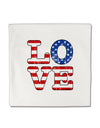 American Love Design - Distressed Micro Fleece 14&#x22;x14&#x22; Pillow Sham by TooLoud-Pillow Sham-TooLoud-White-Davson Sales