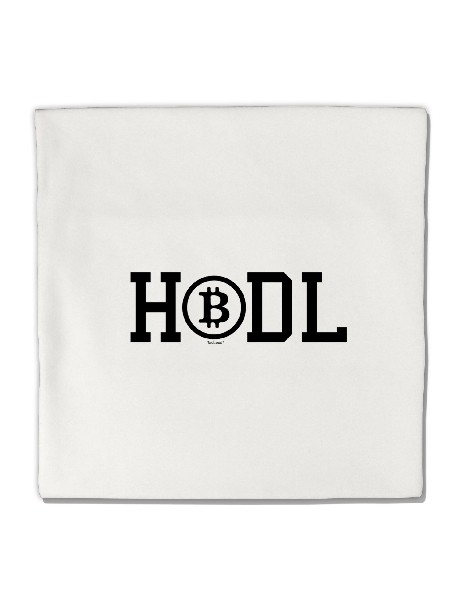 TooLoud HODL Bitcoin Micro Fleece 14 Inch x 14 Inch Pillow Sham-ThrowPillowCovers-TooLoud-Davson Sales