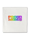 Proud American Rainbow Text Micro Fleece 14&#x22;x14&#x22; Pillow Sham by TooLoud-Pillow Sham-TooLoud-White-Davson Sales