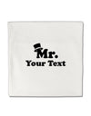 Personalized Mr Classy Micro Fleece 14&#x22;x14&#x22; Pillow Sham by TooLoud-Pillow Sham-TooLoud-White-Davson Sales