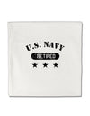 Retired Navy Micro Fleece 14&#x22;x14&#x22; Pillow Sham by TooLoud-Pillow Sham-TooLoud-White-Davson Sales