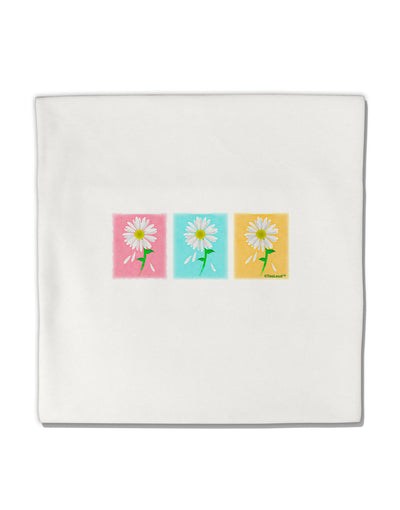 Pretty Daisies Watercolor Micro Fleece 14"x14" Pillow Sham-Pillow Sham-TooLoud-Davson Sales