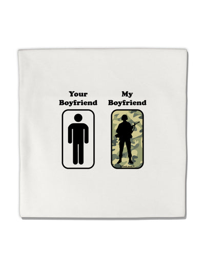 Your Boyfriend My Boyfriend Micro Fleece 14&#x22;x14&#x22; Pillow Sham by TooLoud-Pillow Sham-TooLoud-White-Davson Sales