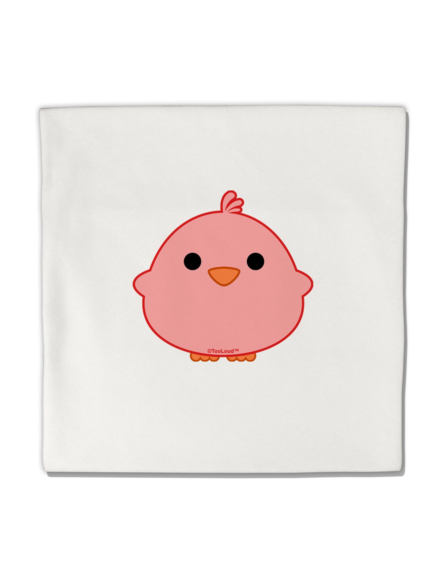 Cute Little Chick - Red Micro Fleece 14&#x22;x14&#x22; Pillow Sham by TooLoud-Pillow Sham-TooLoud-White-Davson Sales