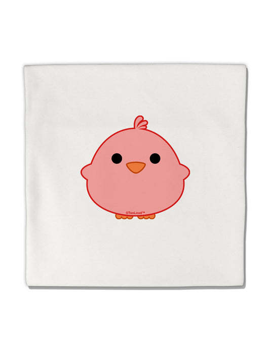 Cute Little Chick - Red Micro Fleece 14&#x22;x14&#x22; Pillow Sham by TooLoud-Pillow Sham-TooLoud-White-Davson Sales
