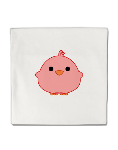 Cute Little Chick - Red Micro Fleece 14&#x22;x14&#x22; Pillow Sham by TooLoud-Pillow Sham-TooLoud-White-Davson Sales