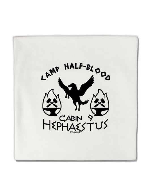 Cabin 9 Hephaestus Half Blood Micro Fleece 14&#x22;x14&#x22; Pillow Sham-Pillow Sham-TooLoud-White-Davson Sales