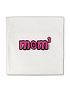 Mom Cubed - Cute Mom of Three Design Micro Fleece 14&#x22;x14&#x22; Pillow Sham by TooLoud-Pillow Sham-TooLoud-White-Davson Sales