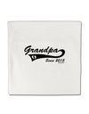 Grandpa Since 2015 Micro Fleece 14&#x22;x14&#x22; Pillow Sham by TooLoud-Pillow Sham-TooLoud-White-Davson Sales