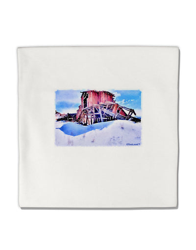 Victor Mines Colorado Watercolor Micro Fleece 14&#x22;x14&#x22; Pillow Sham-Pillow Sham-TooLoud-White-Davson Sales