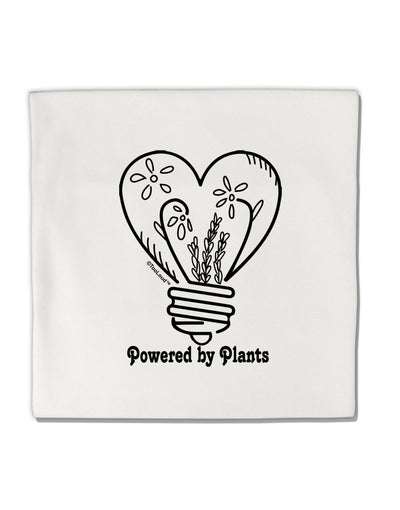 TooLoud Powered by Plants Micro Fleece 14 Inch x 14 Inch Pillow Sham-ThrowPillowCovers-TooLoud-Davson Sales